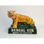 A VINTAGE ADVERTISING BENGAL GIN BOTTLE STAND