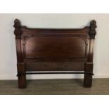 A MAHOGANY BEDSTEAD