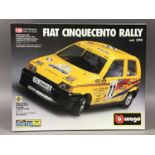 BBURAGO FIAT CINQUECENTO RALLY KIT AMD CORGI COMMERICAL SET