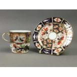 A ROYAL CROWN DERBY CUP AND SAUCER AND OTHER TEA WARE