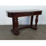 A MAHOGANY HALL TABLE