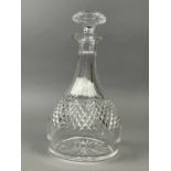 A COLLECTION OF CRYSTAL AND CUT GLASS DECANTERS AND OTHER GLASS WARE