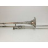 THE ALLIANCE SILVER PLATED TROMBONE
