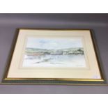 HARBOUR, A WATERCOLOUR BY J BAMES AND TWO OTHERS