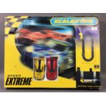 A SCALEXTRIC SPEED EXTREME SET AND MODEL VEHICLES