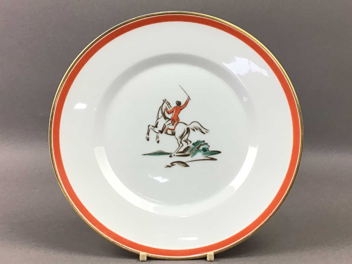 A ROYAL COPENHAGEN 'HUBERTUS' PATTERN PART DESSERT SERVICE