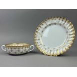 A SPODE FLEUR DE LYS BREAKFAST SET