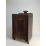 A LATE VICTORIAN MAHOGANY COAL PURDONIUM