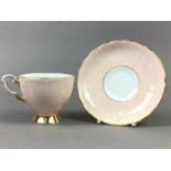 A TUSCAN PART TEA SERVICE, PLATED ITEMS AND GLASS WARE