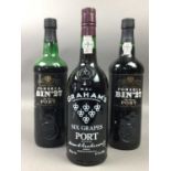 TWO BOTTLES OF FONSECA BIN 27 AND ONE BOTTLE OF GRAHAM'S SIX GRAPE PORT