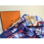 AN HERMES SILK SCARF