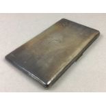 A LOT OF TWO SILVER CIGARETTE CASES