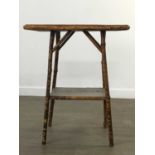 A BAMBOO OCCASIONAL TABLE
