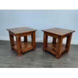 A SET OF FOUR PINE OCCASIONAL TABLES