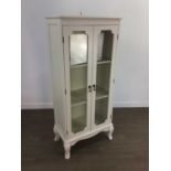 A WHITE PAINTED DISPLAY CABINET