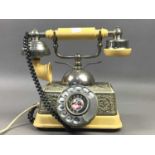 A LOT OF THREE VINTAGE TELEPHONES