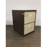 A GROUP OF FOUR FILING CABINETS