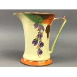 A CLEWS & CO CHAMELEON WARE 'PERSIAN ART' JUG AND OTHER CERAMICS