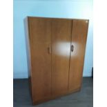 A G-PLAN WARDROBE AND A THRE DRAWER CHEST