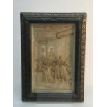 MARY QUEEN OF SCOTS INTEREST - A PAIR OF 19TH CENTURY PLASTER PANELS