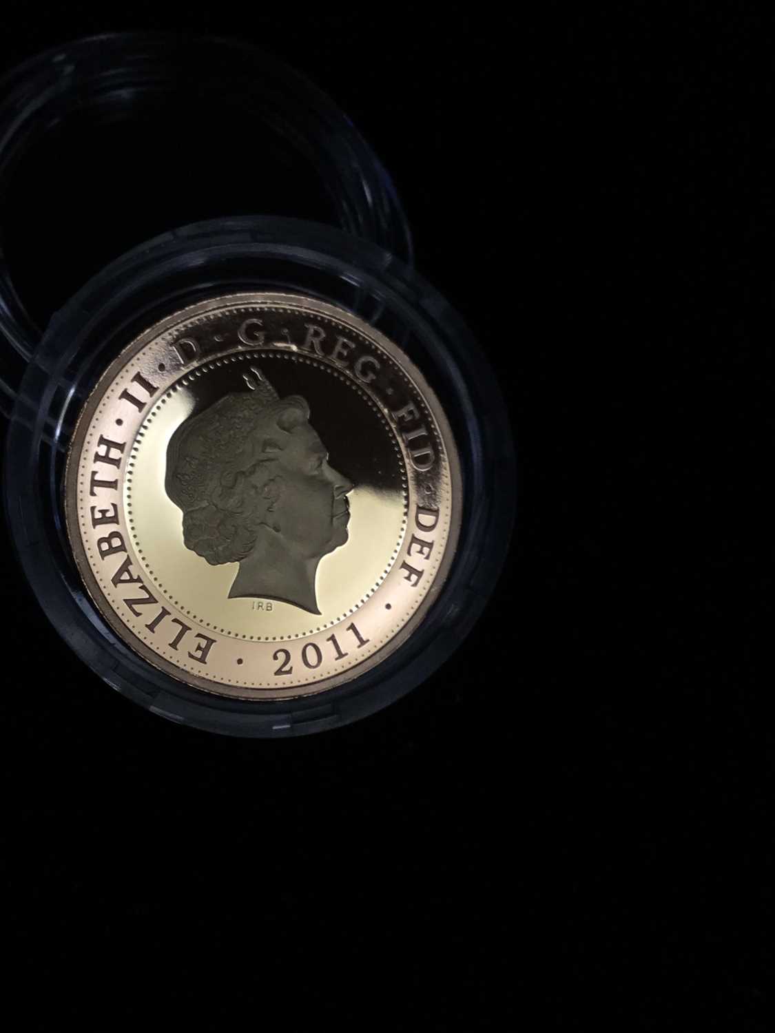 THE 2011 MARY ROSE TWO POUND GOLD PROOF COIN - Image 3 of 4