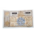 THE BANK OF SCOTLAND FIVE POUND NOTE DATED 1960