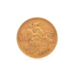 AN EDWARD VII GOLD HALF SOVEREIGN DATED 1909