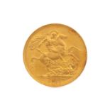 A VICTORIA GOLD DOUBLE SOVEREIGN DATED 1887