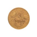 US GOLD TWENTY DOLLAR COIN DATED 1907