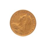 A VICTORIA GOLD HALF SOVEREIGN DATED 1898