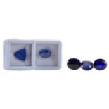 **FIVE UNMOUNTED SAPPHIRES