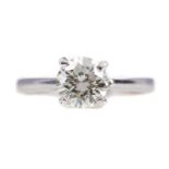 A DIAMOND SOLITAIRE RING