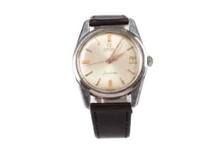 A GENTLEMAN'S OMEGA SEAMASTER STAINLESS STEEL AUTOMATIC WRIST WATCH