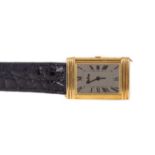 A GENTLEMAN'S MEDINA EIGHTEEN CARAT GOLD QUARTZ WRIST WATCH