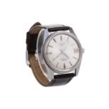 A GENTLEMAN'S LONGINES CONQUEST STAINLESS STEEL AUTOMATIC WRIST WATCH