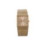 A BEUCHE GIROD NINE CARAT GOLD QUARTZ WRIST WATCH