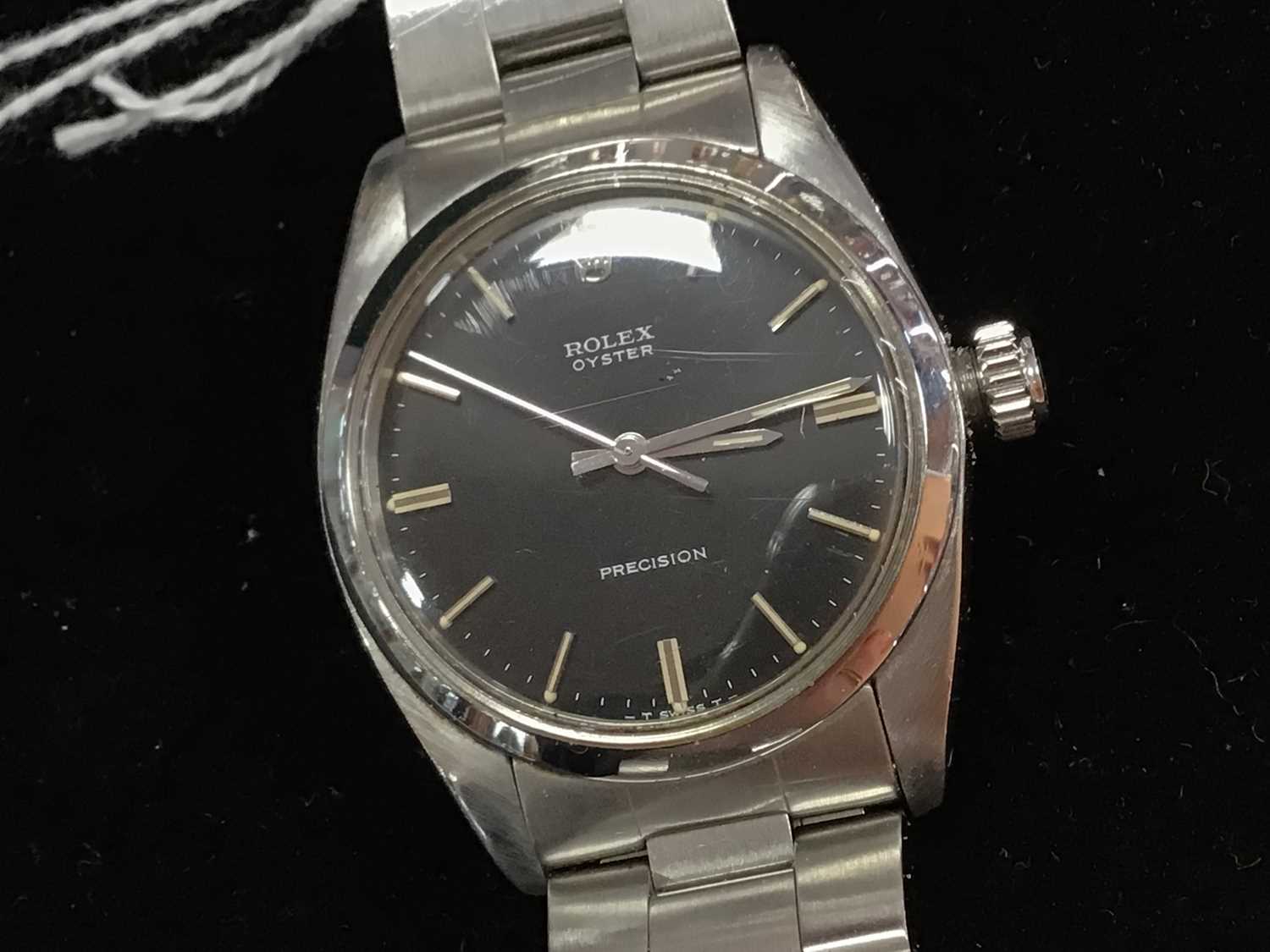 A GENTLEMAN'S ROLEX OYSTER PRECISION STAINLESS STEEL AUTOMATIC WRIST WATCH - Image 2 of 8