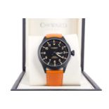 A GENTLEMAN'S CHRISTOPHER WARD C8 PILOT MK II PVD COATED STAINLESS STEEL AUTOMATIC WRIST WATCH