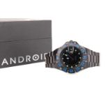 A GENTLEMAN'S ANDROID DM ENFORCER PVD COATED STAINLESS STEEL AUTOMATIC WRIST WATCH