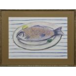 FISH SUPPER, A MIXED MEDIA BY LAURA MURPHY