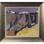 RONDA, SPAIN II, AN OIL BY SHEILA MACMILLAN