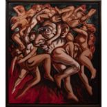 WOMEN ON THE MIND - DON GIOVANNI 1995, A LARGE OIL BY PETER HOWSON