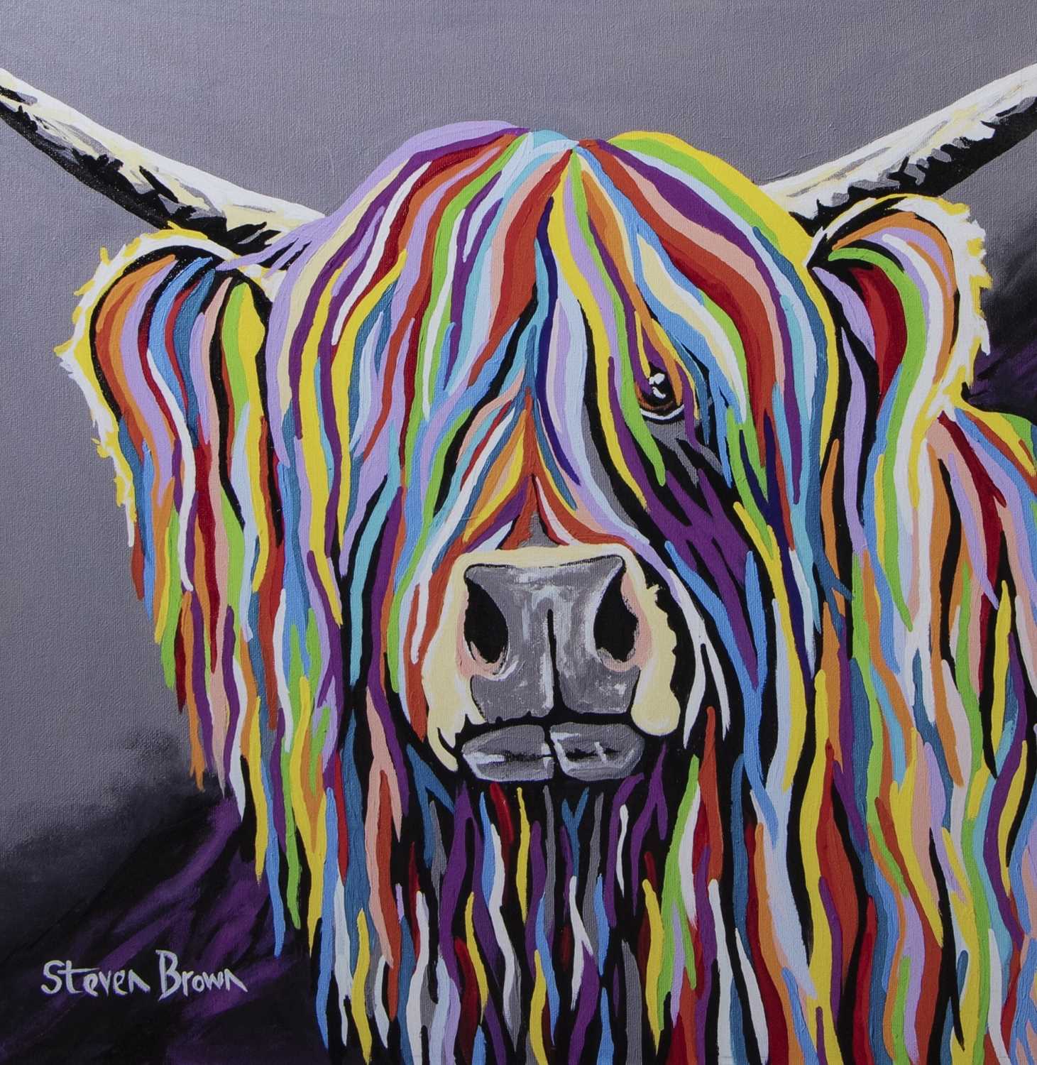 CHARLIE MCCOO, A CANVAS PRINT BY STEVEN BROWN