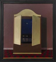 A PEEP AT THE NIGHT, AN OIL BY DAVID EVANS ARCA RSA RSW