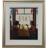 CAFE DAY, A SIGNED LIMITED EDITION PRINT BY JACK VETTRIANO