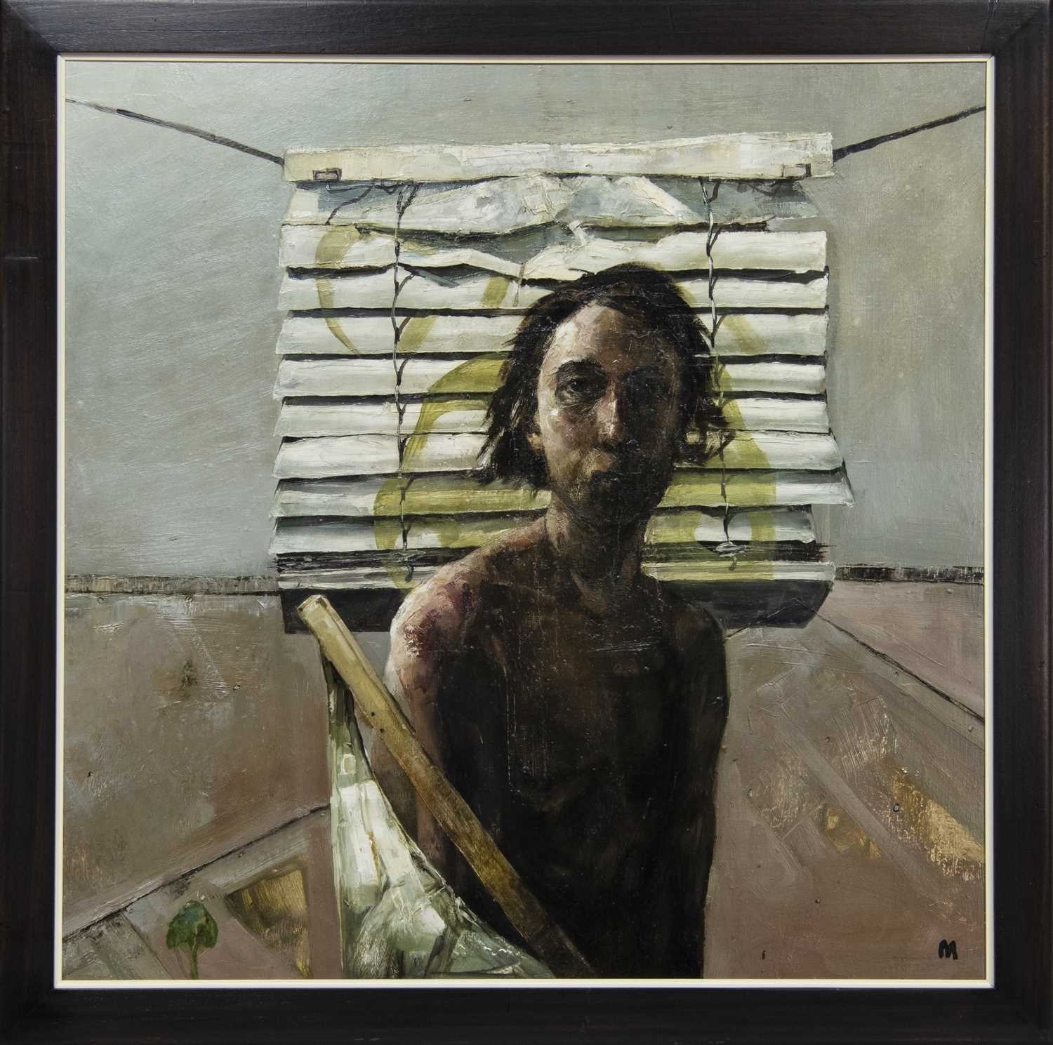 SELF PORTRAIT, AN OIL BY CRAIG MULHOLLAND