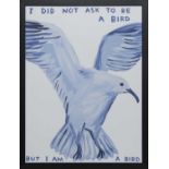 I DID NOT ASK TO BE A BIRD, A LITHOGRAPH BY DAVID SHRIGLEY