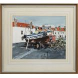 PITTENWEEM HARBOUR, AN OIL BY HAMISH MACDONALD