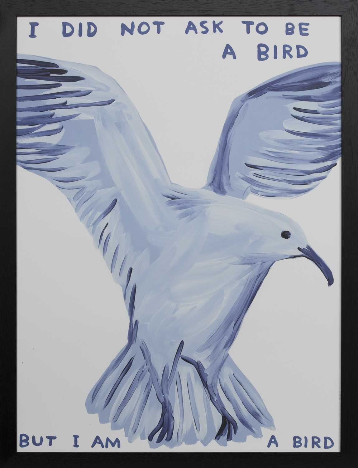 I DID NOT ASK TO BE A BIRD, A LITHOGRAPH BY DAVID SHRIGLEY