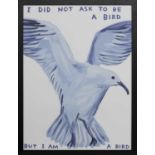 I DID NOT ASK TO BE A BIRD, A LITHOGRAPH BY DAVID SHRIGLEY